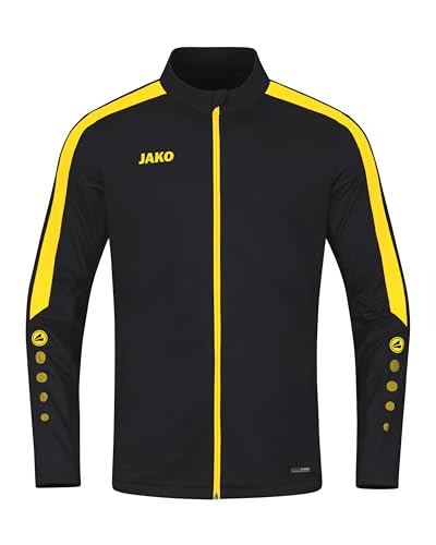 JAKO Herren Polyesterjacke Power, Schwarz/Citro, XXL von JAKO