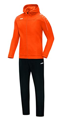 JAKO Herren Präsentationsanzug Classico mit Kapuze, neonorange, 4XL, M9650 von JAKO