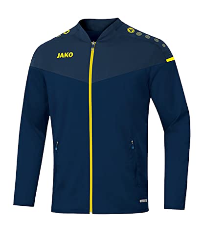 JAKO Herren Präsentationsjacke Champ 2.0, marine/darkblue/neongelb, L, 9820 von JAKO