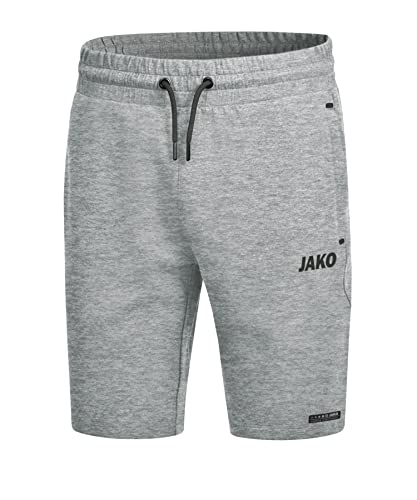 JAKO Herren Premium Basics Shorts, hellgrau meliert, XL JAKO Herren Premium Basics Shorts, hellgrau meliert, XL von JAKO