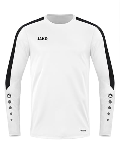 JAKO Herren Sweatshirt Power, Weiß, M von JAKO