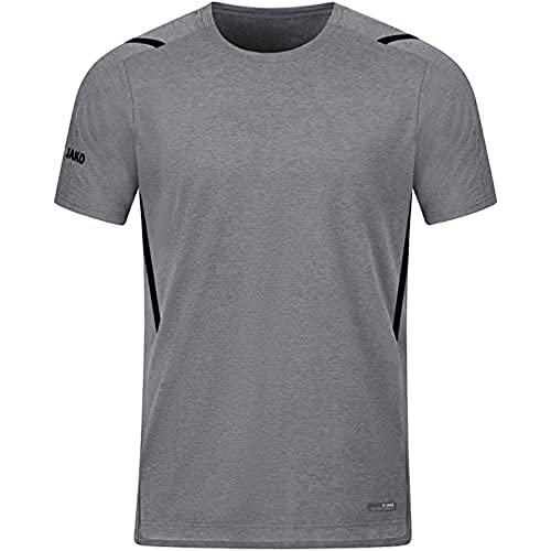 JAKO Herren T-Shirt Challenge, steingrau meliert/schwarz, 3XL von JAKO