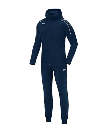 JAKO Herren Trainingsanzug Polyester Classico mit Kapuze, marine, XXL, M9450 von JAKO