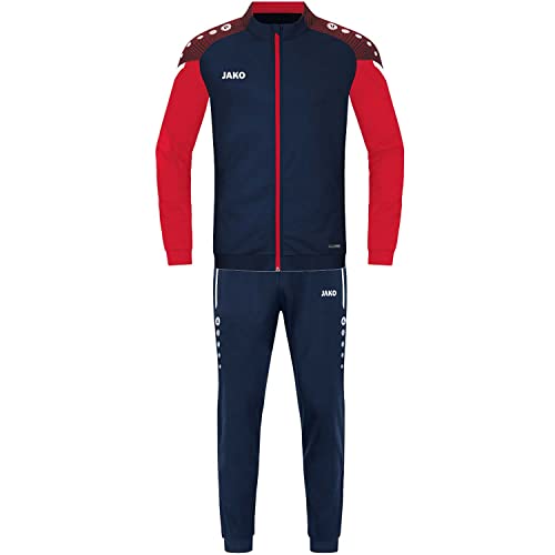 JAKO Herren Trainingsanzug Polyester Performance, marine/rot, XL von JAKO