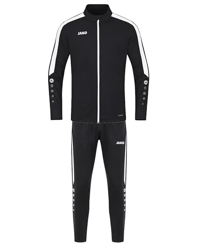 JAKO Herren Trainingsanzug Polyester Power, Schwarz, XL von JAKO
