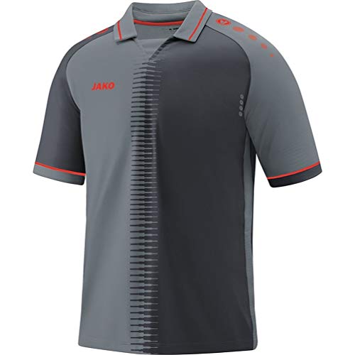 JAKO Herren Trikot Competition 2.0, steingrau/flame, XS, 4218 von JAKO