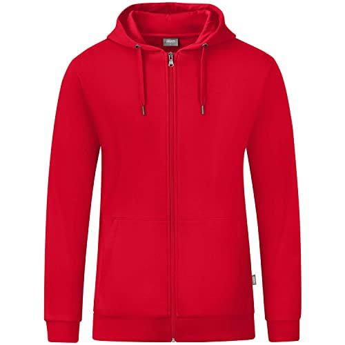 Jako Men Basic-/Kapuzen-Jacke Kapuzenjacke Organic, Rot, C6820-100, 3XL von JAKO