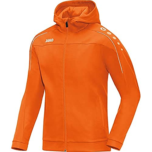 JAKO Kinder Kapuzenjacke Classico, neonorange, 152, 6850 von JAKO