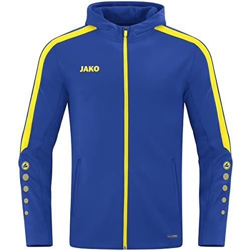 JAKO Kinder Kapuzenjacke Power, royal/citro, 128 von JAKO