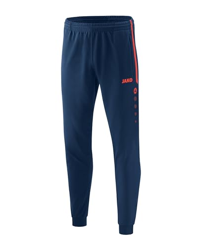 JAKO Unisex Kinder Polyesterhose Competition 2.0, Navy/Flame, 116 von JAKO