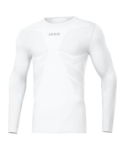 JAKO Herren Longsleeve Comfort Recycelt, Weiß, M von JAKO
