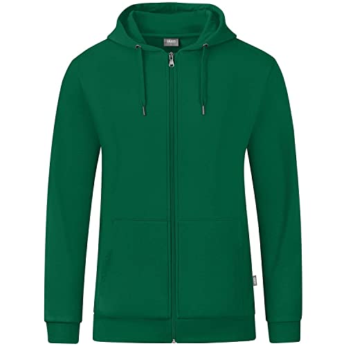 Jako Men Basic-/Kapuzen-Jacke Kapuzenjacke Organic, Grün, C6820-260, M von JAKO