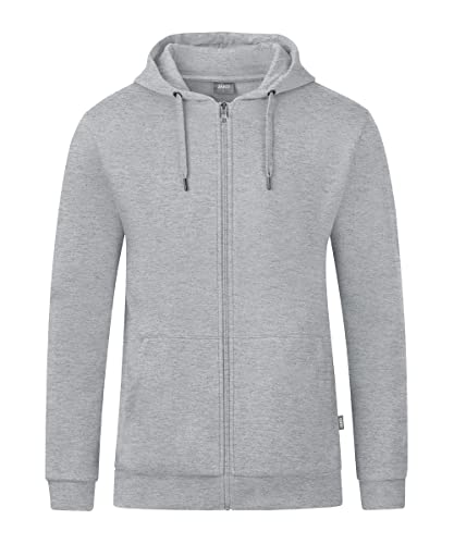 JAKO Organic Kapuzenjacke grau, 4XL Herren von JAKO