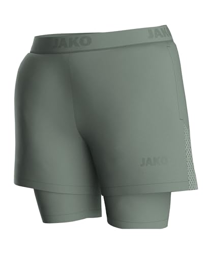 JAKO Power 2in1 Short Damen Gruen, 42 Damen von JAKO