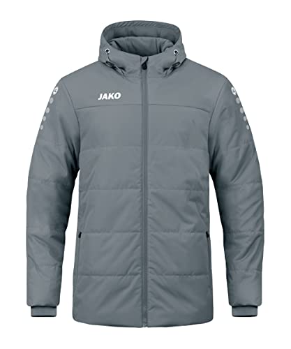 JAKO Herren Coachjacke Team mit Kapuze, Steingrau, 4XL von JAKO