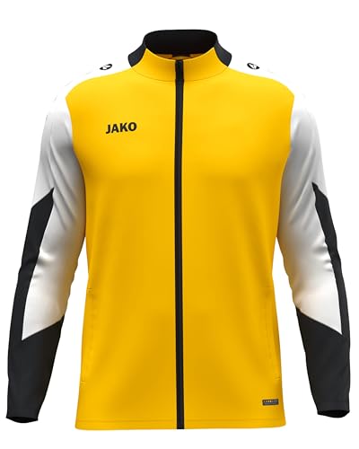 JAKO Unisex Polyesterjacke Dynamic, gelb/weiß/schwarz, S von JAKO