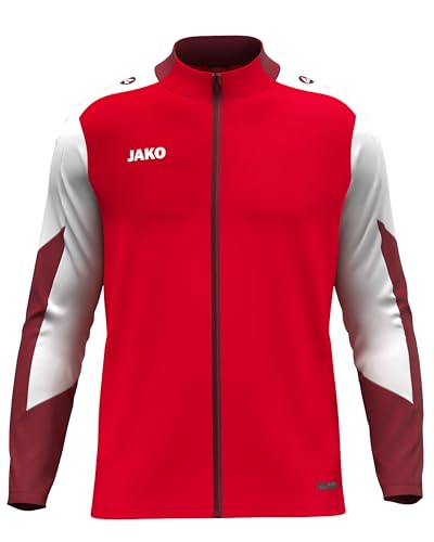 JAKO Unisex Polyesterjacke Dynamic, rot/weiß/dunkelrot, 3XL von JAKO