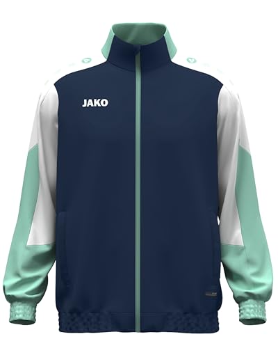 JAKO Unisex Webjacke Dynamic, marine/weiß/minze, XL von JAKO