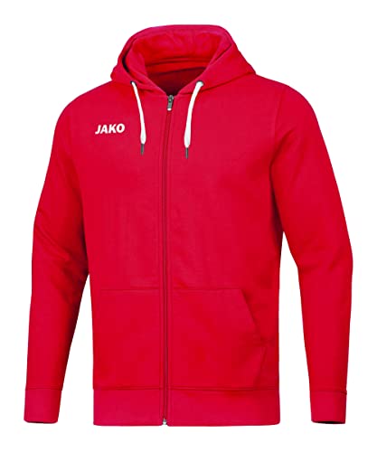 JAKO Base Kapuzenjacke rot, S Unisex von JAKO