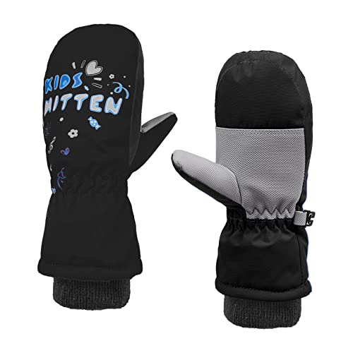 Kinder Skihandschuhe - Wasserdicht Handschuhe Thermo Atmungsaktiv Fäustlinge für Jungen und Mädchen, Winterhandschuhe für Outdoor Snowboard Skifahren von JASUEN