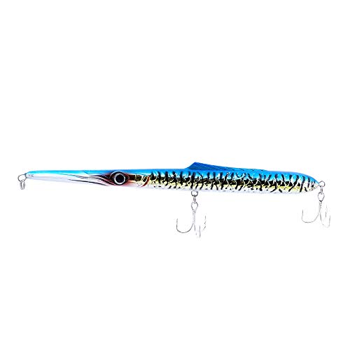 JATSUI Drake 210 Skipping Lure Floating, Needle, Größe, Farbe SBB, Weiß/Blau/Gelb/Schwarz, 210 mm von JATSUI