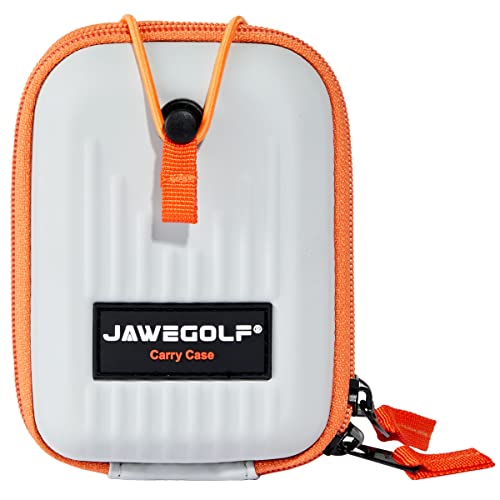 JAWEGOLF Golf Entfernungsmesser Hartschale Tragetasche Box EVA Tasche Kompatibel mit Bushnell TourX V2 V3 V4 V5 Pro X2 Pro XE und Garmin Z80 Z82 (Silber-Weiß, Large) von JAWEGOLF