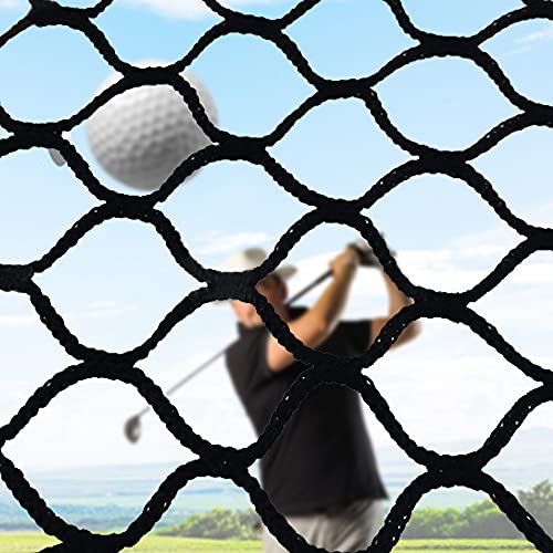 Golf-Übungsnetz 3 x 3M knotenlos geflochtenes Seil Heavy Duty Square Net Trainingsnetz für Golf, Baseball, Hockey für Indoor Outdoor Garten von JAYEUW