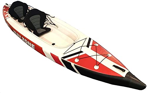 JBAY.ZONE Kayak Kanu aufblasbar Zweisitzer V-Shape Duo 426x89cm Drop-Stitch hoher Druck von JBZ JBAY.ZONE