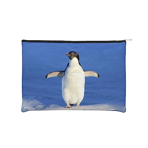 Kosmetiktasche, Reise-Organizer-Tasche – niedlicher Pinguin, kleine Kosmetiktasche für Frauen – Kulturbeutel – Mini-Make-up-Tasche mit Reißverschluss, Schwarz , Einheitsgröße von JCAKES