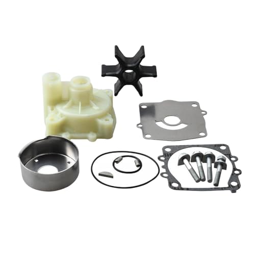 JCxYGAP Reparaturkit mit Wasserpumpen-Laufrad mit Gehäuse Kompatibel mit 150 175 200 250 PS 2 und 4-Takt-Außenbordmotoren passt Modelle mit 61A-W0078 an von JCxYGAP