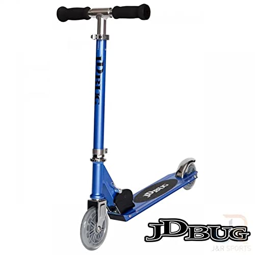 JD Bug Junior-Straßen-Scooter / Roller, MS100, Pastelrosa, Kinder, Junior MS 100, Reflex Blue, 3-8 Jahre von JD Bug