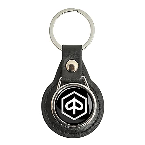 JDDRCASE Motorrad Keychain Key Ring Case Compatible with Piaggio Beverly Fliegenfreiheit MP3 X7 X8 X10 PK PX ET2 ET4 PK PX (Farbe : Black A, Size : 43mm) von JDDRCASE