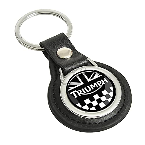 JDDRCASE Motorrad Keychain Key Ring Case Compatible with dem Triumph 675 675R 765 Tiger 800 (Farbe : Schwarz, Size : 43mm) von JDDRCASE