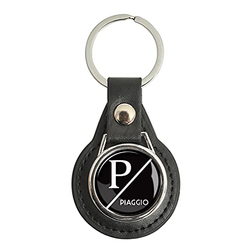 JDDRCASE Motorrad-Roller Schlüsselanhänger Key Ring Key Case Compatible with Piaggio Vespa MP3 Zip PX PK (Farbe : Schwarz, Size : 43mm) von JDDRCASE