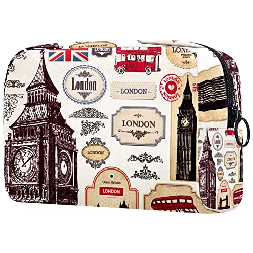 England London Elementts Kosmetiktasche Kosmetiktasche Handtasche Beutel, 7.3x3x5.1 in von JDEZ