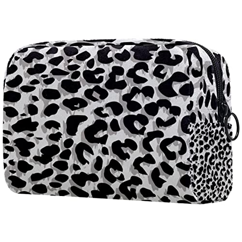 Leopard Textur Kosmetiktasche Kosmetiktaschen für Frauen und Mädchen von JDEZ