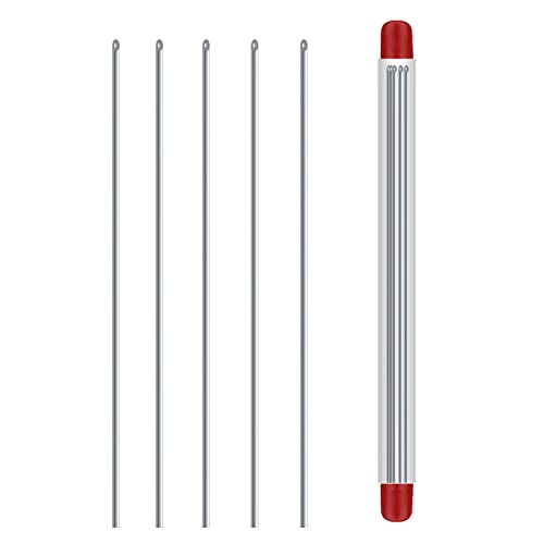 JDIEOQA 5pcs Köderhöhle Nadelköder Feeder Edelstahl Stähle Fischfischnadelhöhle Regenwurmhaken Regenwurmköder Für Fischen Zum Fischen von JDIEOQA