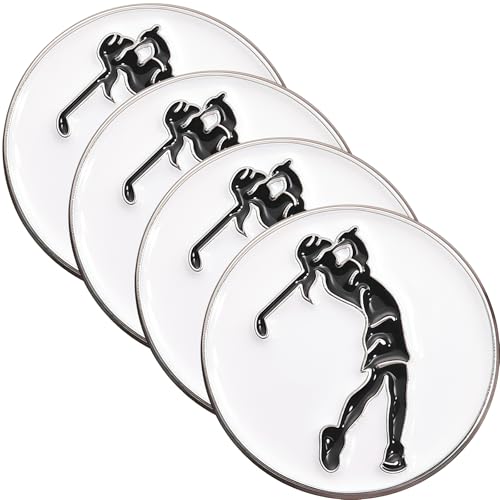 JDIEOQA Stilvoller Metallgolfhut Clip Sichere Magnetverschluss Verschleiß Resistente Beschichtung Persönlichkeit Portables Sportzubehör Tragbare Magnethut Clip von JDIEOQA