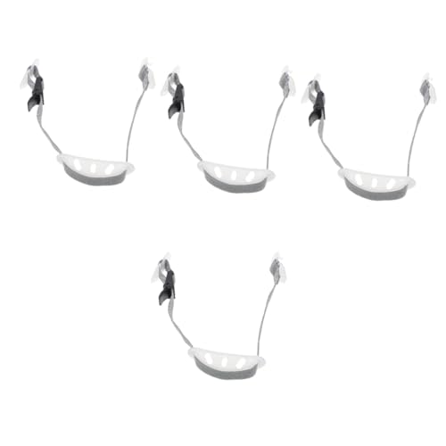 JECOMPRIS 4 Stück Kinnriemen Verschleißfester Helmriemen Professioneller Helmriemen Helmzubehör Schutzhelm Kettengürtel Verstellbarer Helmriemen Helmkettenriemen Kinnschutzriemen von JECOMPRIS