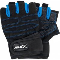JELEX Fit gepolsterte Trainingshandschuhe schwarz-blau von JELEX
