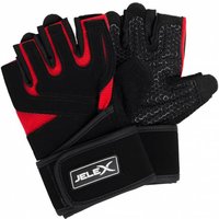 JELEX Power Premium gepolsterte Trainingshandschuhe schwarz-rot von JELEX