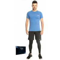 JELEX Sportinator Herren Fitness-Set 3-tlg. blau-schwarz von JELEX
