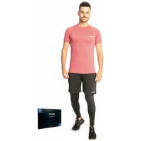 JELEX Sportinator Herren Fitness-Set 3-tlg. bordeaux-schwarz von JELEX