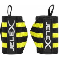 JELEX Strong Fitness Handgelenkbandagen schwarz-gelb von JELEX
