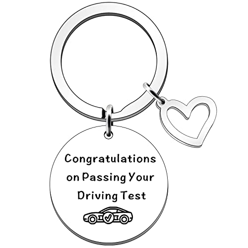 JETTOP Congratulations Passed Driving Test Gifts for Women Men New Driver Car Gifts Congratulation on Passing Your Driving Test, silber, Einheitsgröße, Edelstahl von JETTOP