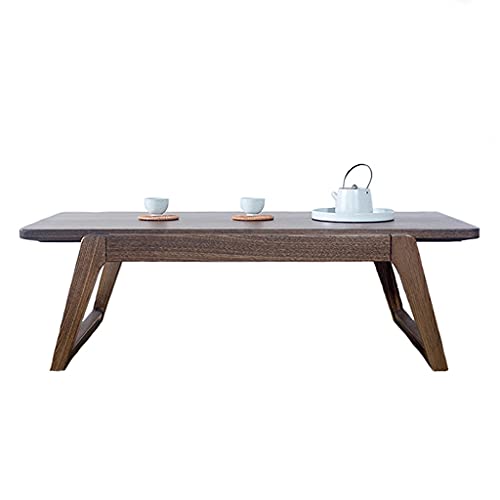 JEVHLYKW Couchtische, minimalistischer Holztisch, moderner Holztisch, moderner Erkerfenstertisch aus massivem Holz, niedriger Tisch auf der Fensterbank von JEVHLYKW