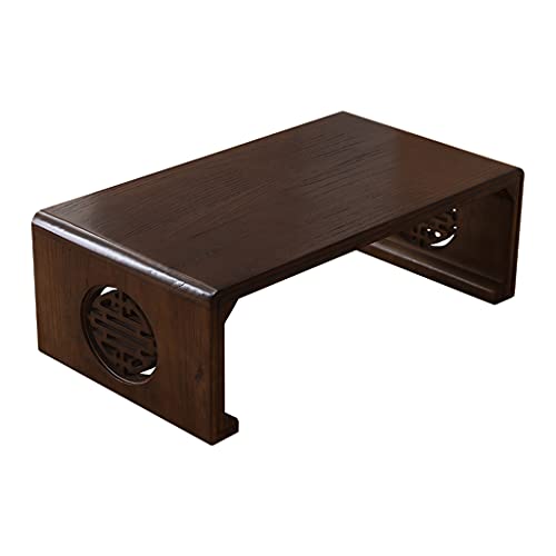 JEVHLYKW Couchtische aus massivem Holz, handgeschnitzt, minimalistischer Holztisch, Mini-Plattform, Nachttisch von JEVHLYKW