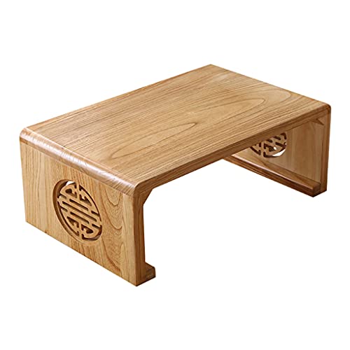 JEVHLYKW Couchtische aus massivem Holz, handgeschnitzt, minimalistischer Holztisch, Mini-Plattform, Nachttisch von JEVHLYKW