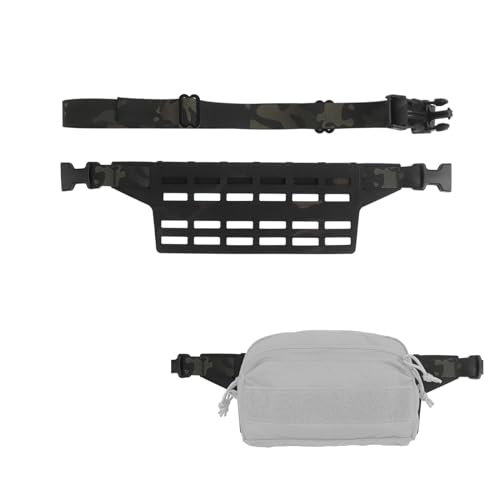 Taktische Bauchtasche, Adapter-Panel, Hüftgurt-Verlängerungsplattform für MOLLE-Taschen, Magazintasche (BCP 6 Spalten) von JFFCESTORE