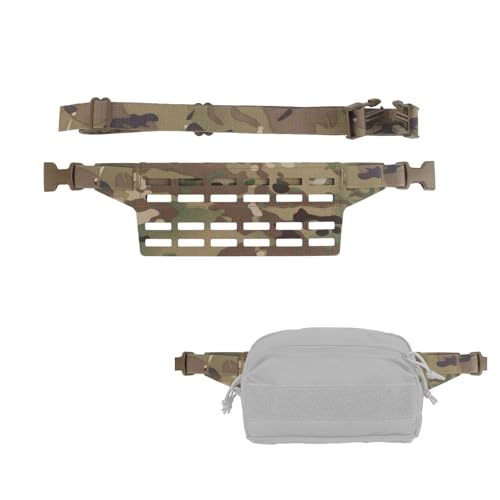 Taktische Bauchtasche, Adapter-Panel, Hüftgurt-Verlängerungsplattform für MOLLE-Taschen, Magazintasche (CP 6 Spalten) von JFFCESTORE